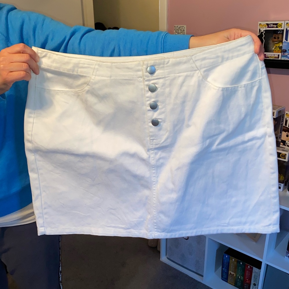 White Mini Skirt